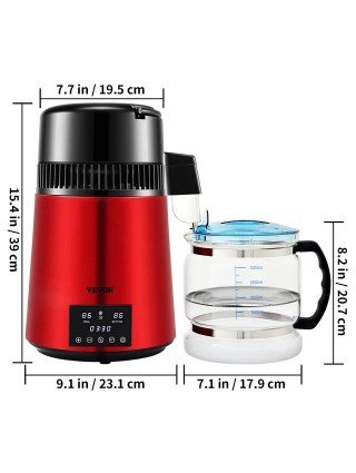 4L Water Distiller Purifier Filter Dispenser Drinking Bottle