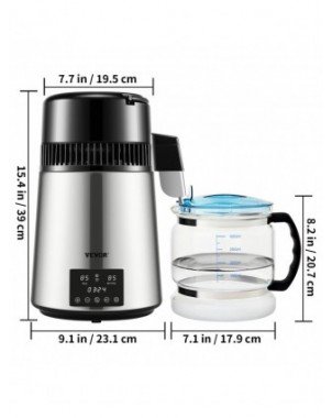 4L Water Distiller Purifier Filter Dispenser Drinking Bottle