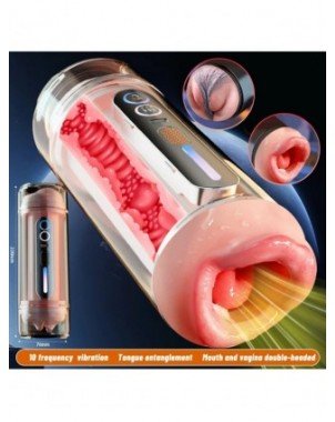 Blowjob Pocket Pussy Automatic Male Masturbator Mouth Vagina